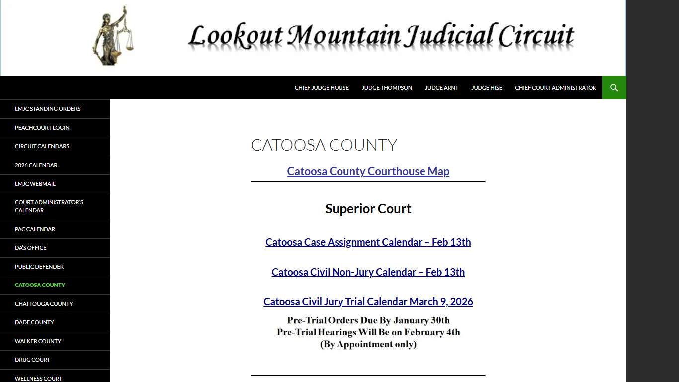 Catoosa County | Lookout Mountain Judicial Circuit